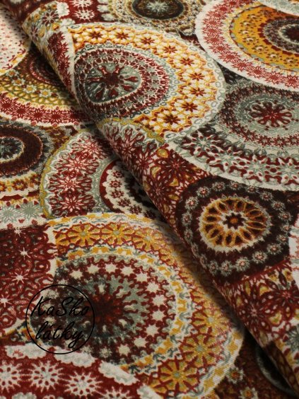 Režná látka vínové mandaly