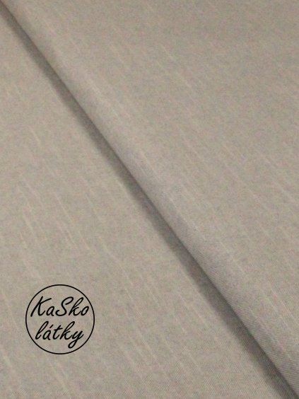 Zbytek - Režná látka šedý melír  60 x 140 cm