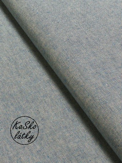 Režná látka modrý melír