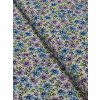 Bavlněná látka modré a fialové květy