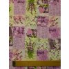 Bavlněná látka levandulový patchwork