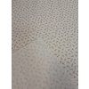 Zbytek - Bavlněná látka béžové květy na krémové  55 x 150 cm