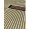 Zbytek - Bavlněná látka žlutý proužek  40 x 140 cm