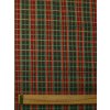 Zbytek - Bavlněná látka zeleno-zlaté káro  60 x 150 cm