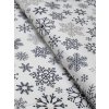 Bavlněná látka šedé sněhové vločky