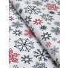 Bavlněná látka šedé a červené sněhové vločky