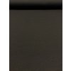 Zbytek - Bavlněná teplákovina černá (280g)  30 x 180 cm