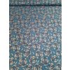 Zbytek - Bavlněná látka baňky na modré  30 x 145 cm