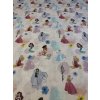 Zbytek - Bavlněná látka Disney princezny na světle růžové  35 x 140 cm