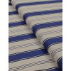 Zbytek - Režná látka modré pruhy  40 x 140 cm