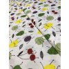 Zbytek - Bavlněná látka barevné ovoce  40 x 140 cm