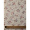 Zbytek - Mušelín růžové květy  65 x 135 cm