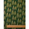 Zbytek - Bavlněná látka zlaté stromy  40 x 145 cm