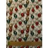 Zbytek - Bavlněná látka vánoční ozdoby  40 x 145 cm