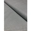 Zbytek - Bavlněná látka puntík na světle šedé  40 x 140 cm