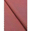 Bavlněná látka červený proužek