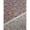 Zbytek - Bavlněná látka barevné květy  50 x 150 cm
