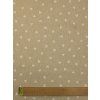 Zbytek - Režná látka bílá srdíčka  35 x 140 cm