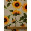 Zbytek - Režná látka slunečnice  30 x 140 cm