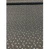Zbytek - Bavlněná látka lebky na šedé  45 x 145 cm