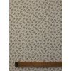 Zbytek - Bavlněná látka zelené kytičky s puntíky  45 x 150 cm