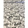 Bavlněná látka nápis "FUCK"