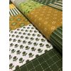 Bavlněná látka zelený patchwork