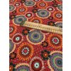 Bavlněná látka barevné mandaly na červené