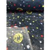 Fleece vesmír na tmavě modré