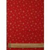 Bavlněná látka zlaté hvězdy na červené