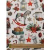 Bavlněná látka vánoční motivy