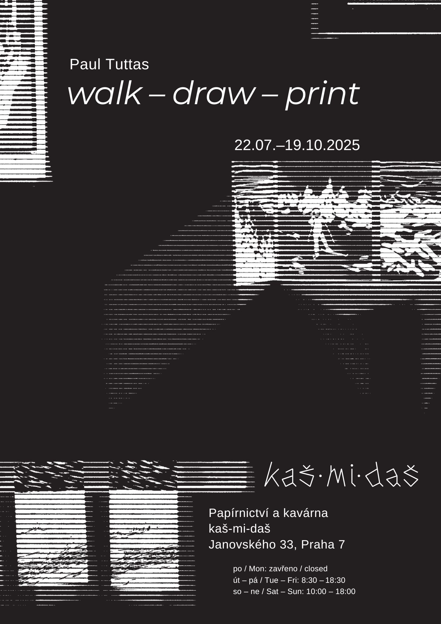 Výstava: Paul Tuttas walk — draw — print