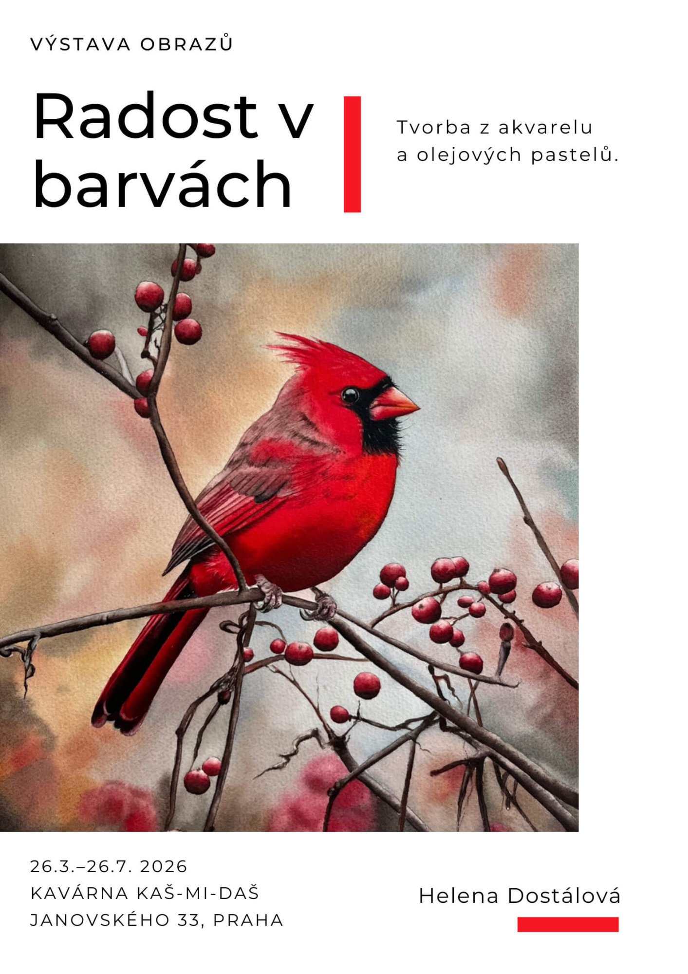 Výstava: Helena Dostálová – Radost v barvách