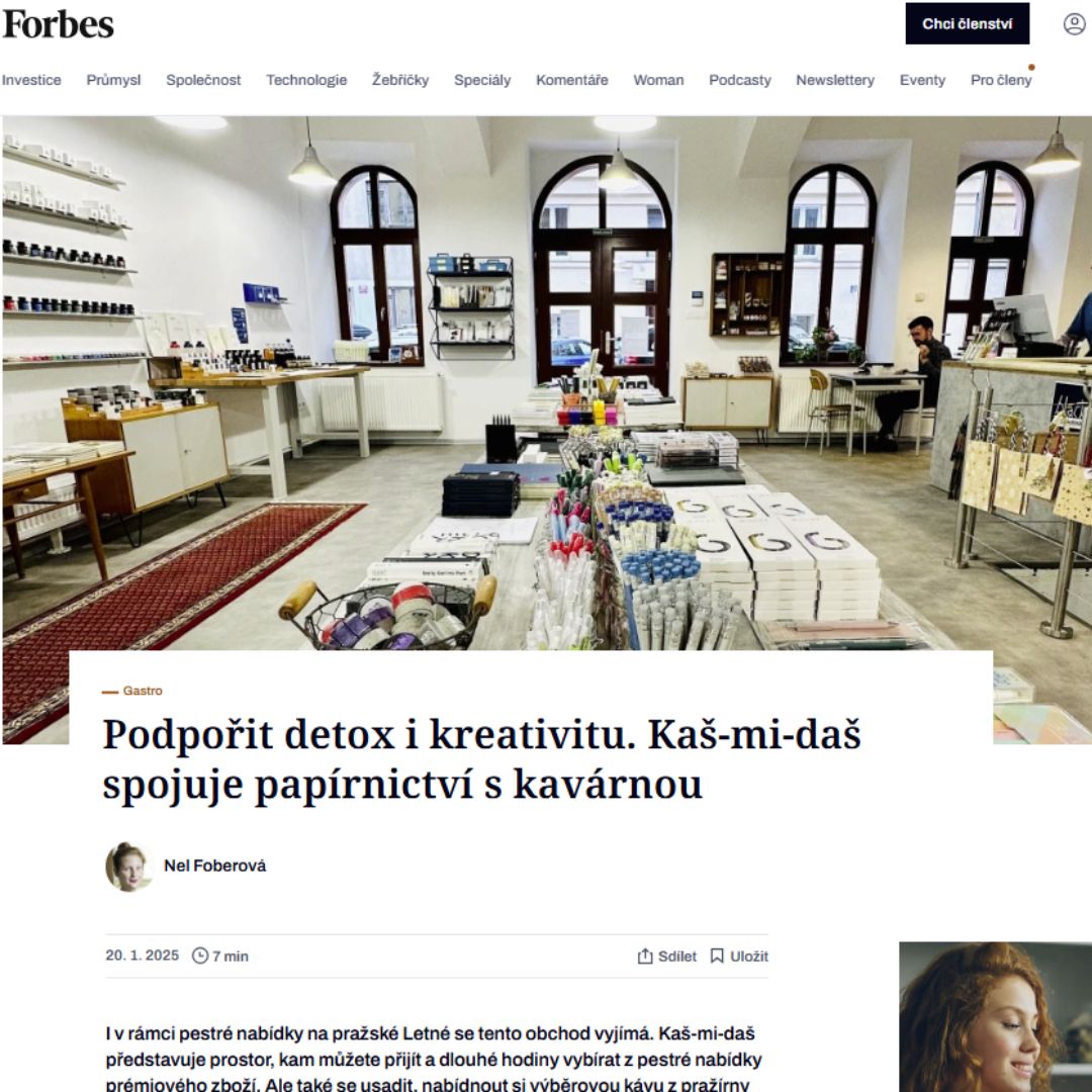 Forbes – článek o našem projektu / klientovi
