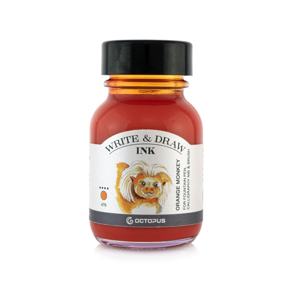 write and draw inks colorieren sketchen tusche tinte orange monkey 50 ml