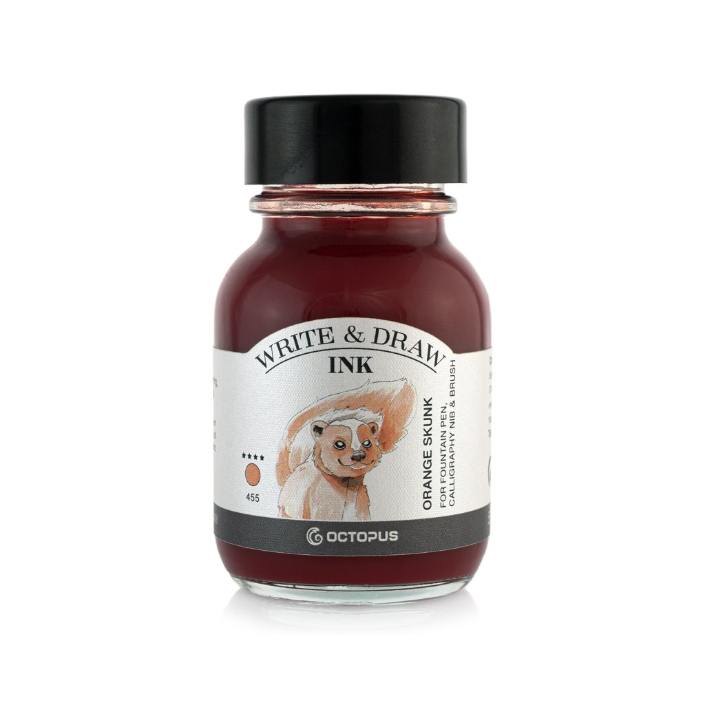 write and draw inks colorieren sketchen tusche tinte orange skunk 50 ml