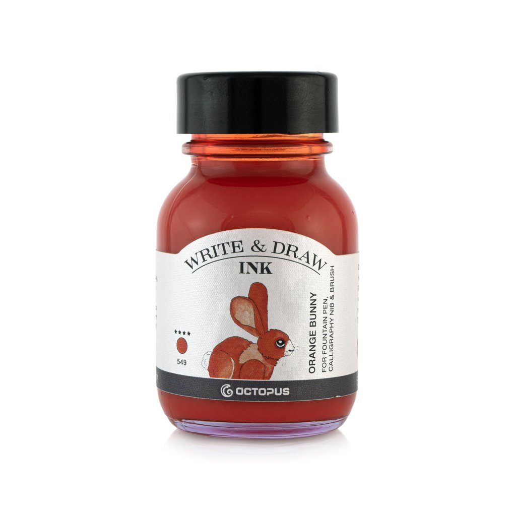 write and draw inks colorieren sketchen tusche tinte orange bunny 50 ml