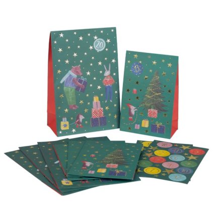 Stewo adventní kalendář MELIN – sada 24 papírových sáčků