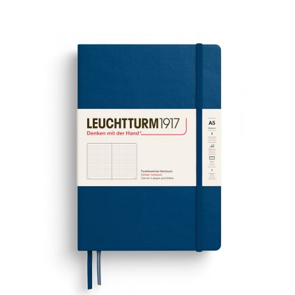 Leuchtturm1917 tečkovaný zápisník Hardcover A5, Indigo