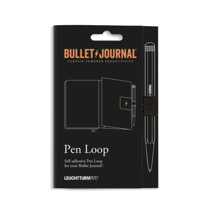 Leuchtturm1917 Bullet Journal samolepící držák na pero, Black