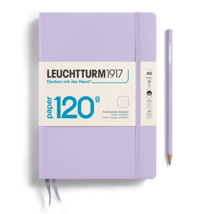 Leuchtturm1917 tečkovaný zápisník 120g edition A5, Lilac