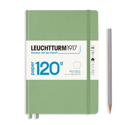 Leuchtturm1917 čistý zápisník 120g edition A5, Sage