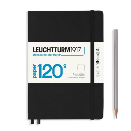 Leuchtturm1917 čistý zápisník 120g edition A5, Black