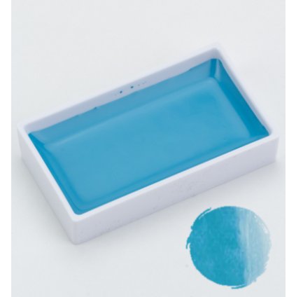 Kuretake Gansai Tambi single Cobalt Turquoise Light