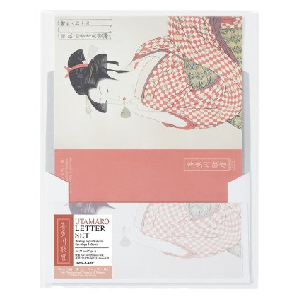 Utamaro, dívka foukající sklo