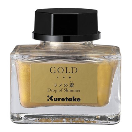 Kuretake speciální inkoust Drop of Shimmer, Gold