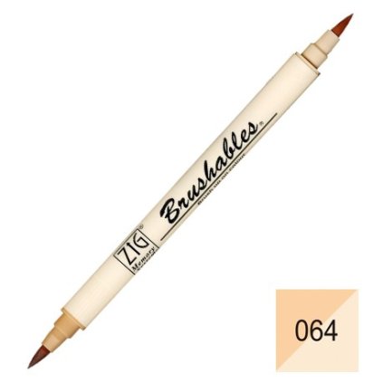 Kuretake štetcový fix oboustranný ZIG Brushables, 064 fawn