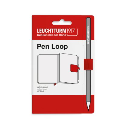 Leuchtturm1917 Pen Loop samolepící držák na pero, Cherry
