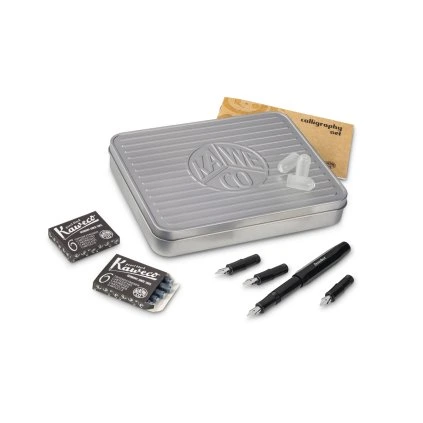 Kaweco sada plnícího pera Calligraphy Black