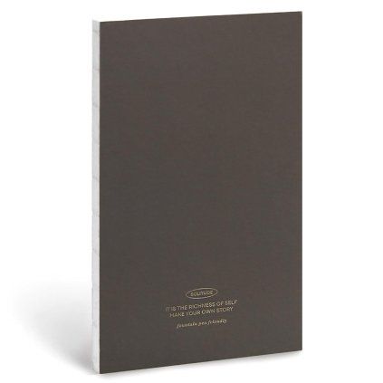 Iconic linkovaný zápisník Solitude B6, 04 Ash Brown